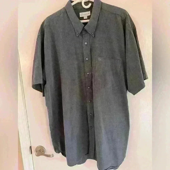 CUTTER & BUCK, Twill Short Sleeve Shirt, Size 3XB - Picture 1 of 10
